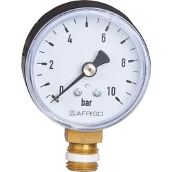 RF-Manometer 50 radial 0-16 bar, Anschluss 1/4" radial (unten)