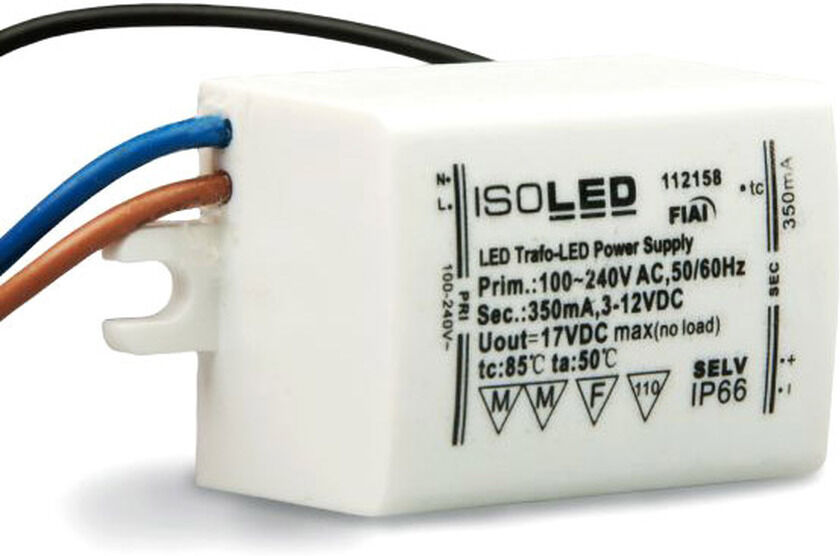 Isoled Led Konstantstrom-Trafo 350ma, 1-4w, Selv