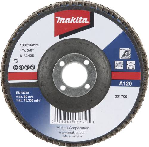 Makita D-63432 Fächerschleifscheibe Durchmesser 115mm Körnung (num)=40