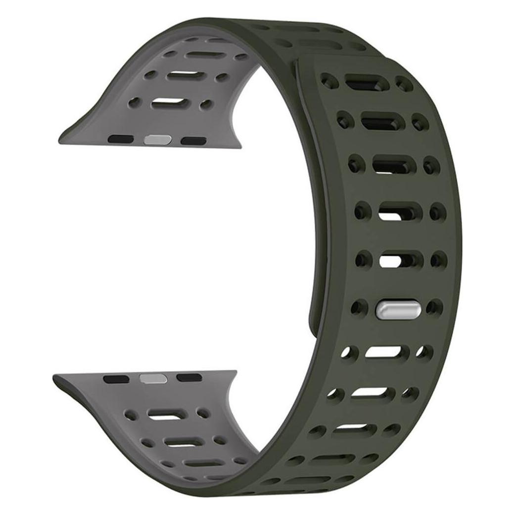 Cover-Discount Apple Watch 44/45/46/49mm - Silikon Sportarmband zweifarbig (Silikon) (49832843)