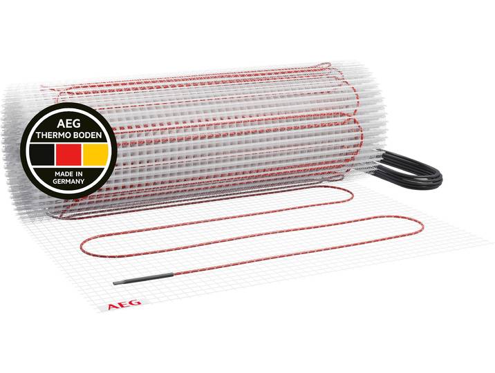 AEG HAUSTECHNIK Fußbodenheizung Basis Thermo Boden »TBS TB 160/8« , weiß, B/L: 50cm x 1.600cm, Heizmatten, Elektrische Fußbodenheizung, Heizmatte 8 m², 160 W/m², Fußbodenheizung