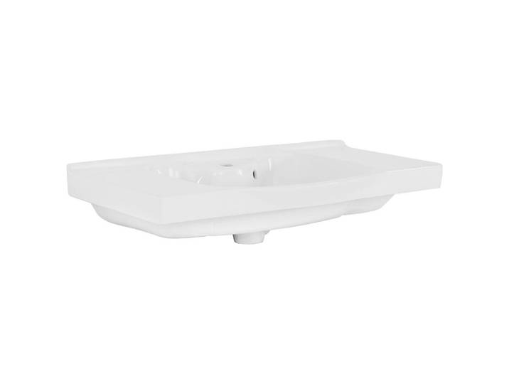 Xora Waschbecken, Weiß, Keramik, 92x6.5x47 cm, Badezimmer, Waschbecken & Armaturen, Waschbecken