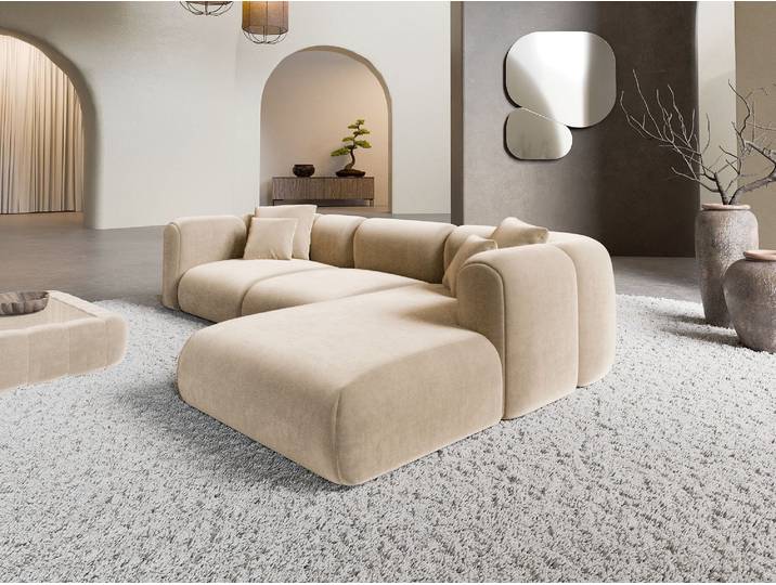 Ecksofa Venturia L-Form aus Stoff