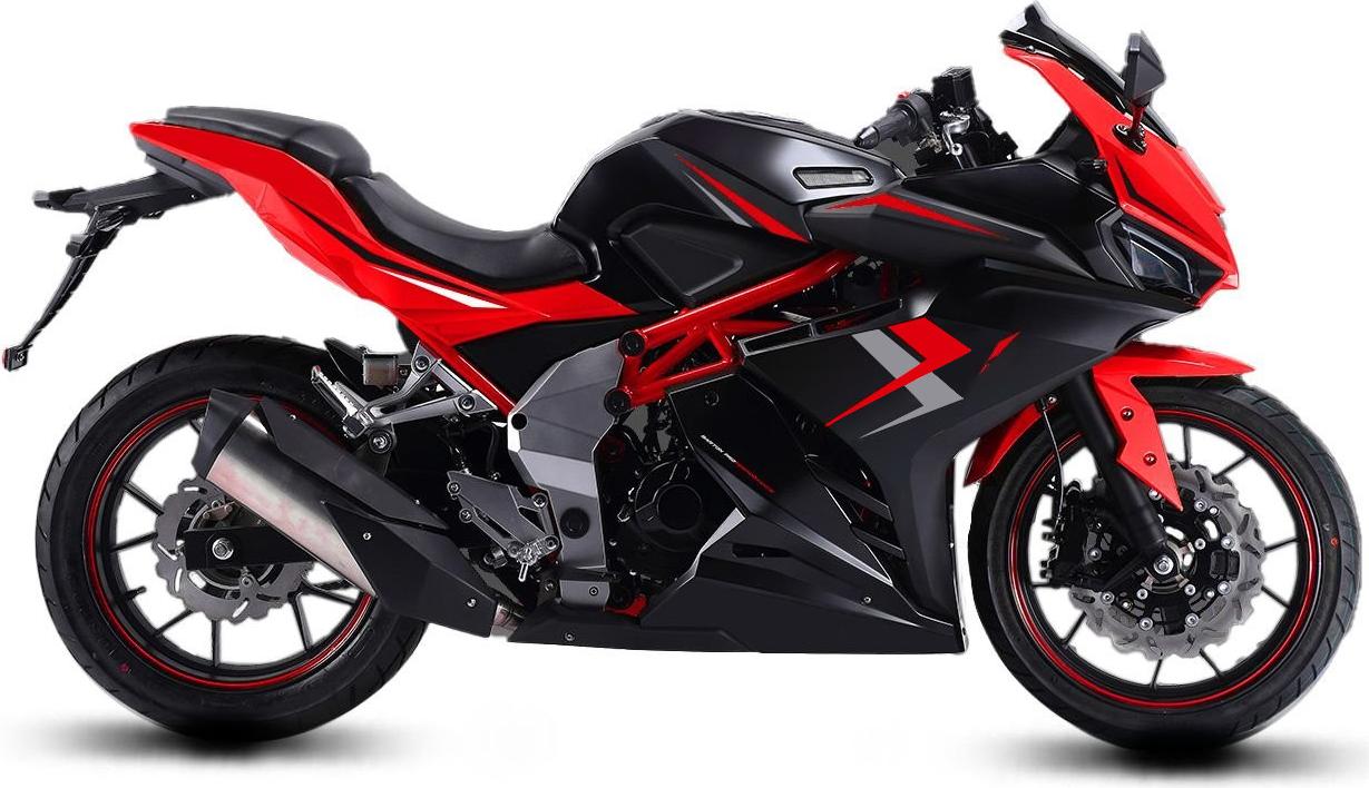 Motorrad Fighter 125 BL-S rot 95 km/h Euro 5+ Schaltmoped 125ccm 4 Takt Leichtkraftrad Krad Kraftrad