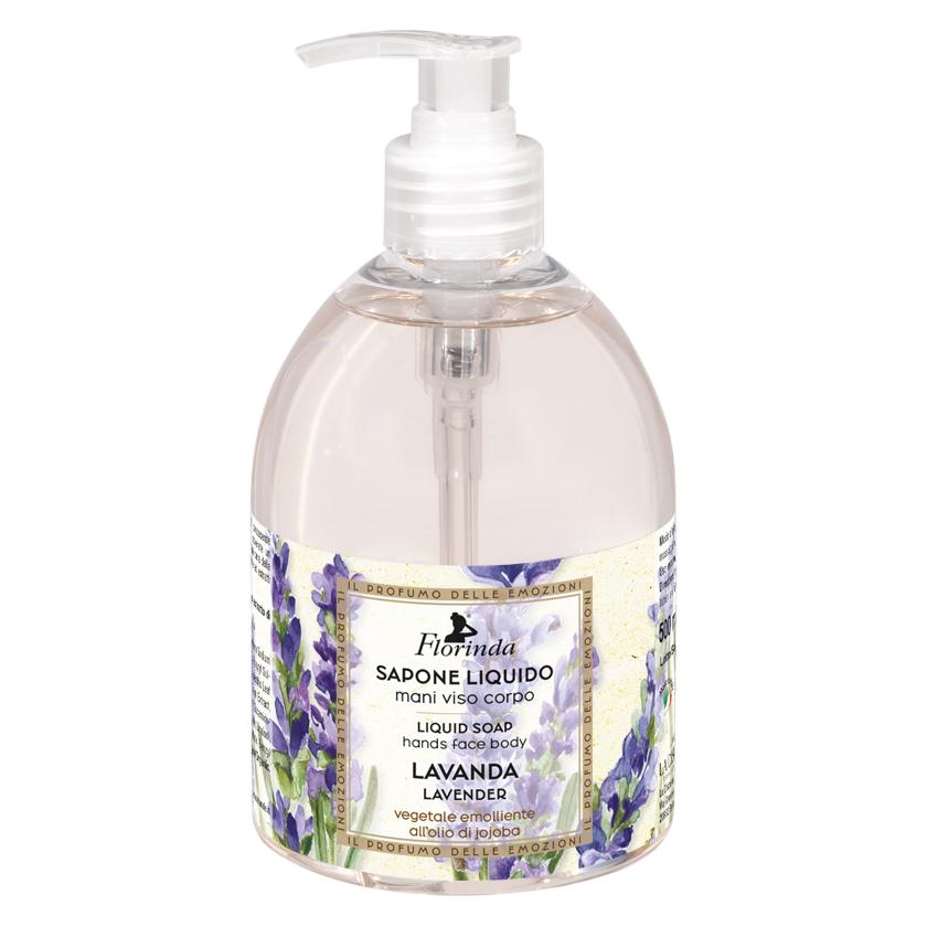 Florinda , Lavendel, Blumig, Reinigende Flüssigseife, Gesicht, Körper & Hände, 500 ml (Flüssigseife, 500 ml) (74847887)