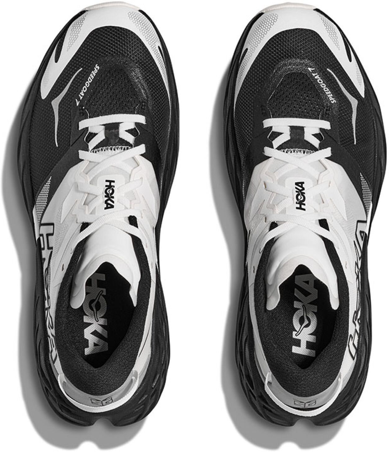 Hoka Speedgoat 7 Wide Trailsko (Dame) - 38, Black/white