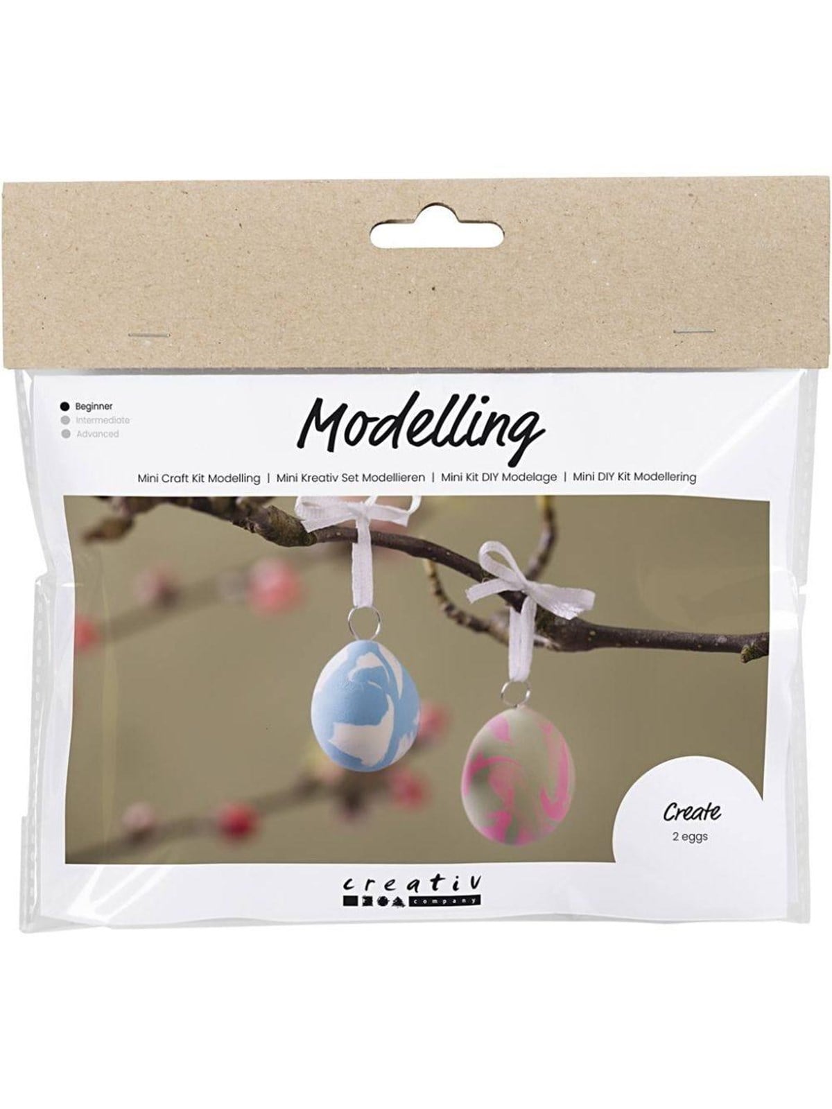 Creativ Company - Mini Hobby Set Modeling Marbled Eggs