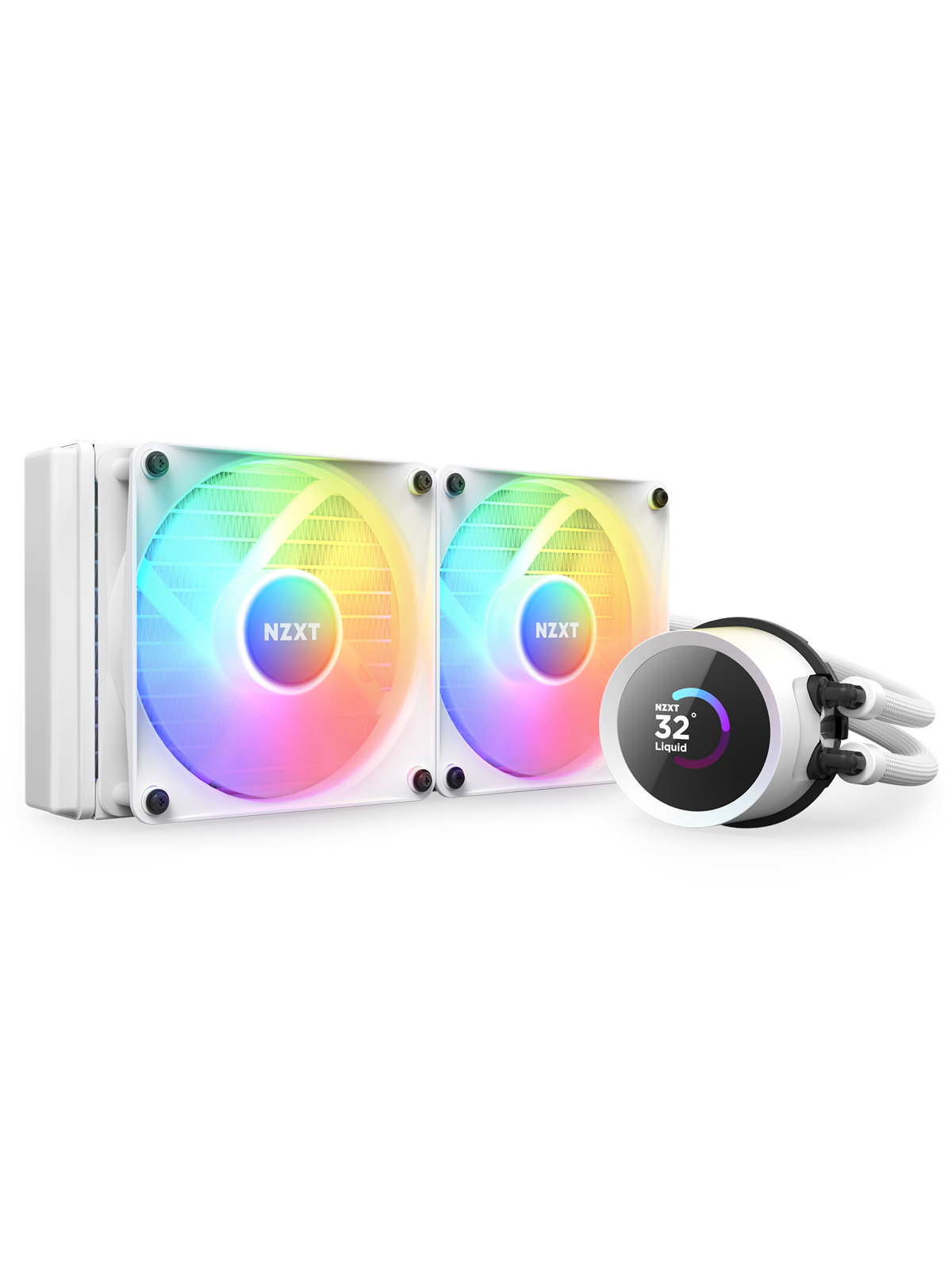 NZXT Kraken 240 White RGB - CPU-Wasserkühlung - Max 31 dBA