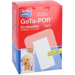 Gota-por PU Wundfilm 15x10 cm steril Pflaster