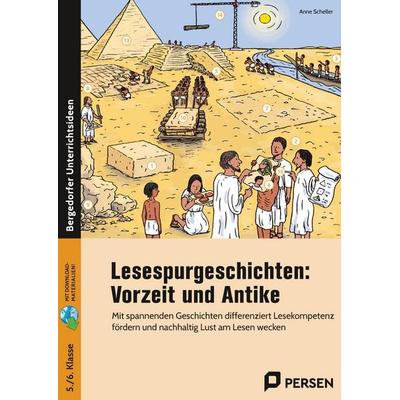 Lesespurgeschichten: Vorzeit und Antike, Set von Anne Scheller, Persen Verlag in der AAP Lehrerwelt GmbH, 978-3-403-20892-1