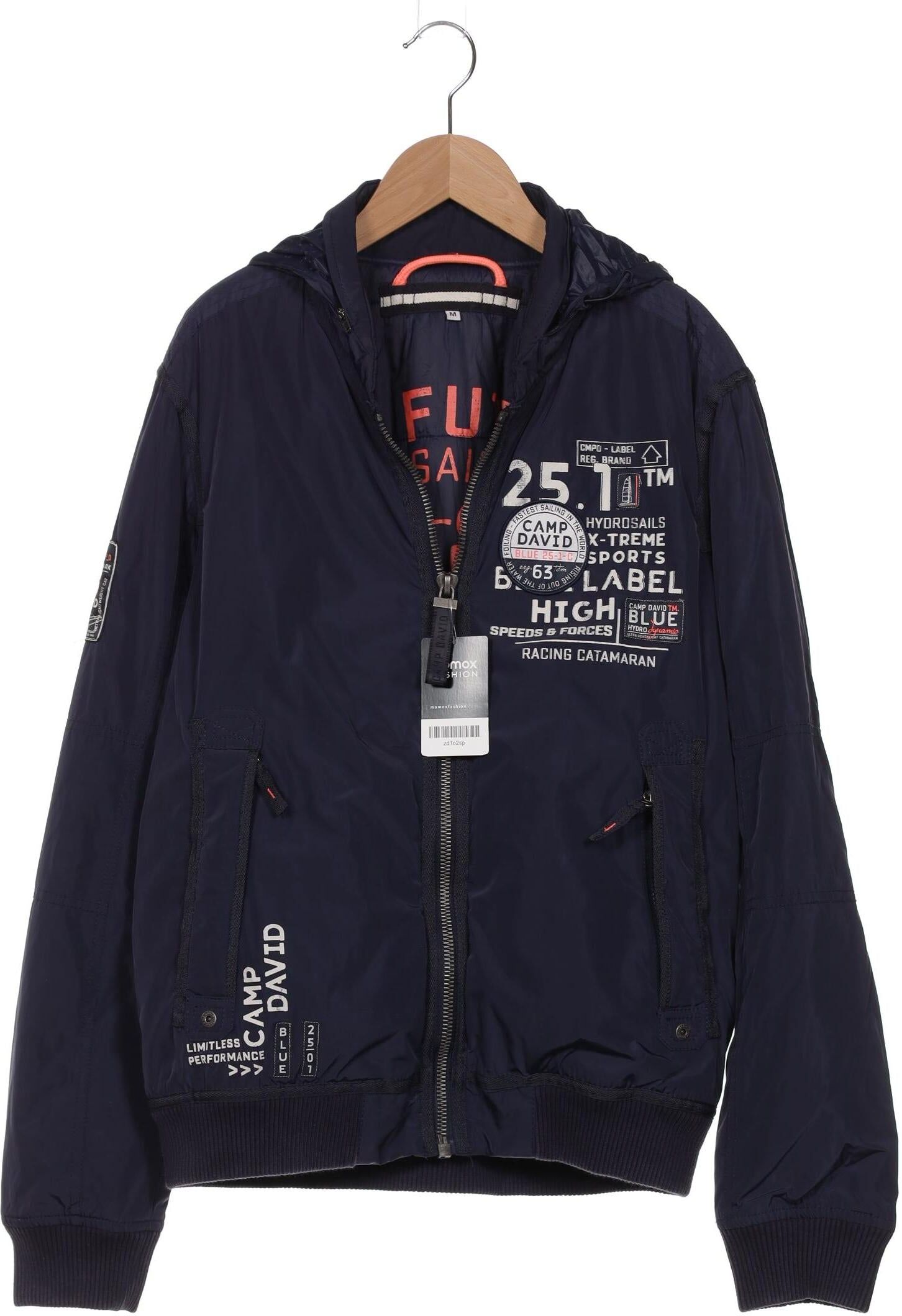 Camp David Herren Jacke, Marineblau, Gr. M, Synthetik - Second Hand