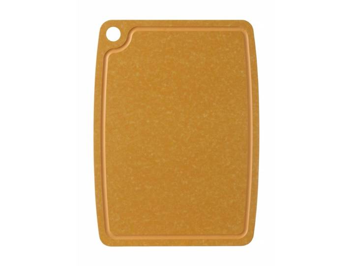 HENDI Duurzame houtvezel snijplank – anti-slip – groef voor vloeistof – 300x235 mm – bruin