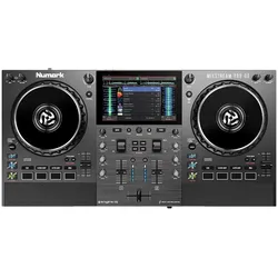 Numark Mixstream Pro Go, Batteriebetriebener Standalone-Streaming-DJ-Controller mit Amazon Music