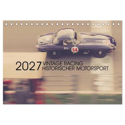 Vintage Racing, historischer Motorsport (Tischkalender 2027 DIN A5 quer), CALVENDO Monatskalender