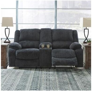 "Signature Design by Ashley Draycoll Double Power Reclining Loveseat - 40"" x 70"" x 40"""