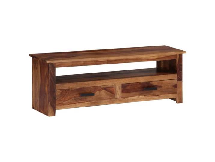 Meuble TV - GKK - 118x30x40 cm Bois massif - Contemporain A7715