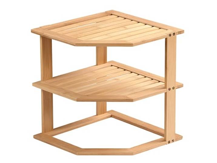 Kesper Keukenrek, materiaal: bamboe, afmetingen: B 25 x D 25 x H 27 cm, kleur: bruin 58804