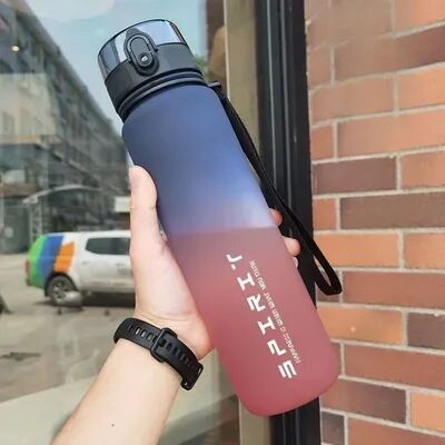 Quick Pick Pro Portable Sports Water Bottle Leak Proof BPA Free Gym & Travel Drinking Bottle blue Red 1000ml