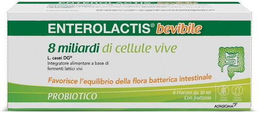 Alfasigma Enterolactis Bevibile 6 Flaconcini 10ml