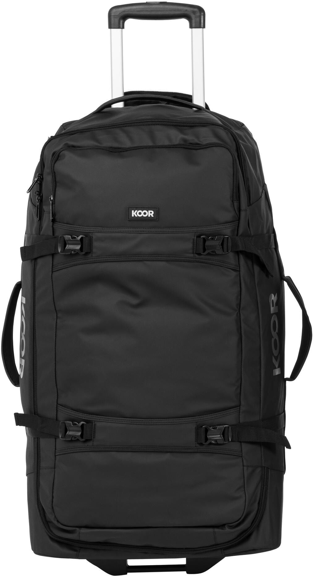 Koffer KOOR "Jiibs", Damen, Gr. 90 l, schwarz, Polyester, Koffer Koffer schwarz 90 l