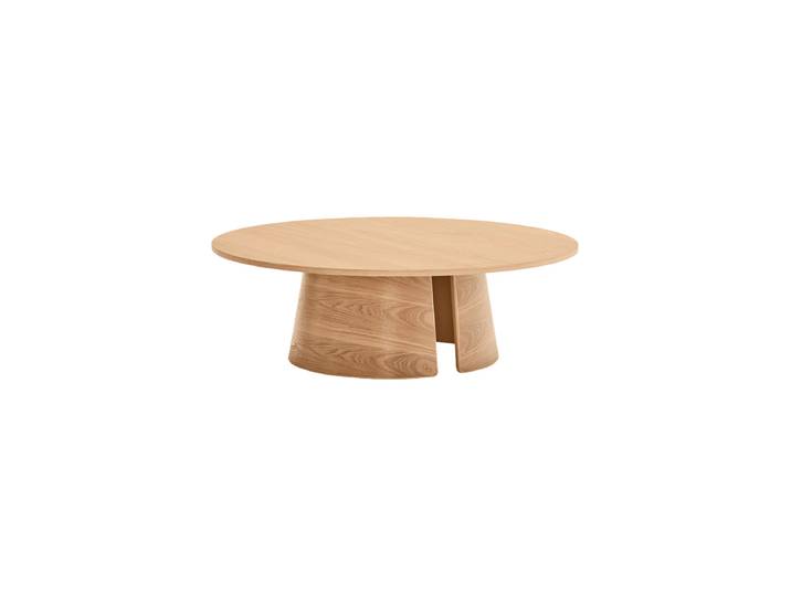 Design Couchtisch „Cep“ Ø 110 cm Esche Eiche Natural Teulat