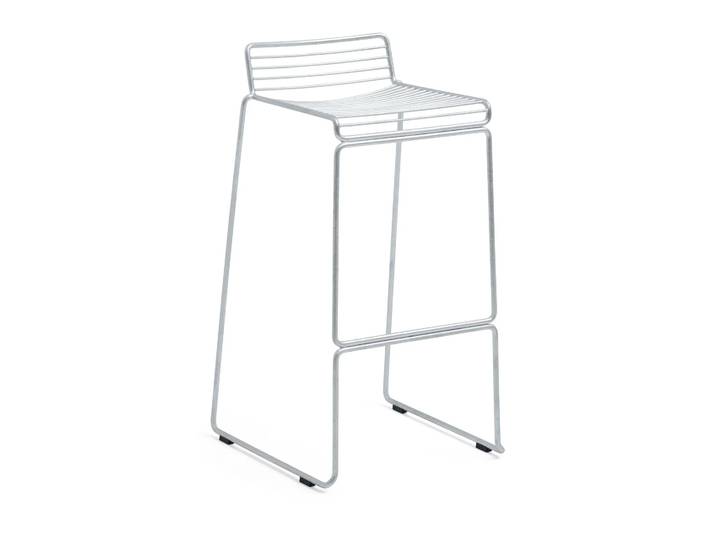 HAY Hee High Barstuhl 75 cm Galvanized