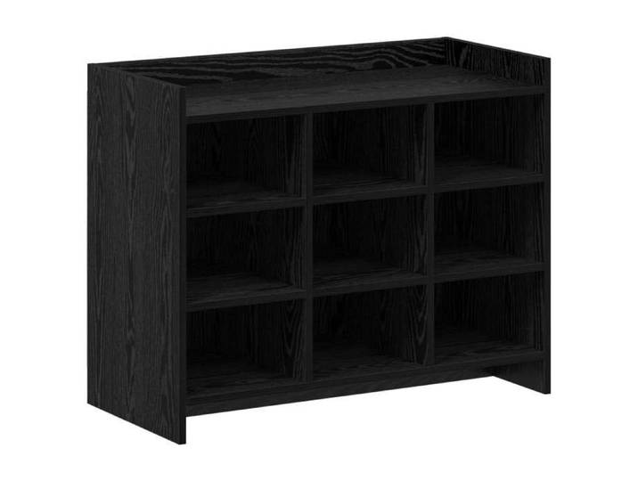 Meuble - Etagère à chaussures - Noir - Cabinet à chaussures avec stockage Chêne noir 85x39 5x70 cm_45140