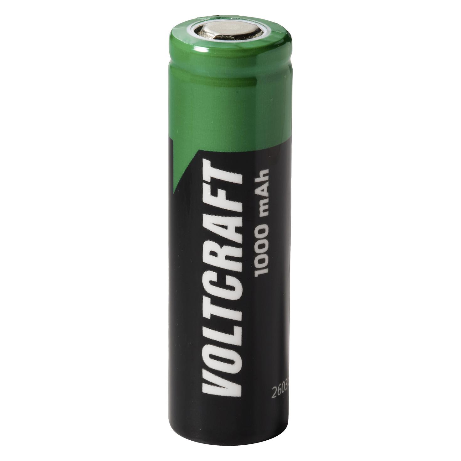 Voltcraft Spezial-Akku 14500 Flat-Top Li-Ion 3.7 V 1000 mAh 1 St. (1 Stk., 14500, 1000 mAh) (VC-17666055)