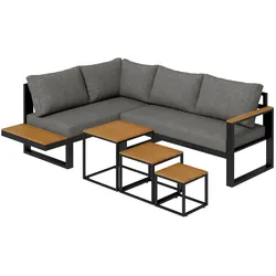 Outsunny - Gartenmöbel-Set - 148L x 61B x 71,5H cm - dunkelgrau