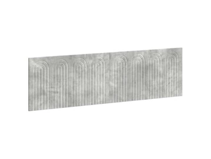 Makastle Kopfteil Betongrau Holzwerkstoff 180x50 cm Wandmontage