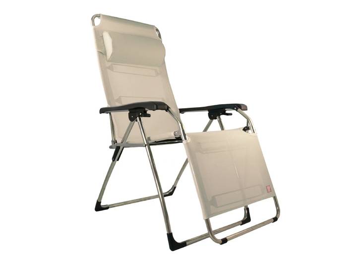 Fiam - Amida Relaxliege, Aluminium / taupe