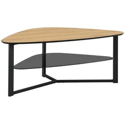 Wohnling, Couchtisch + Beistelltisch, nierenförmig (110 x 110 x 45 cm)