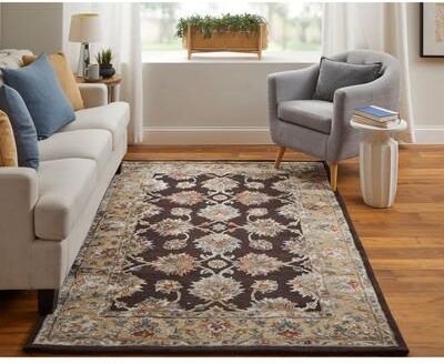 Grand Bazaar Padgitt Hand Tufted Floral & Botanical Traditional Area Rug