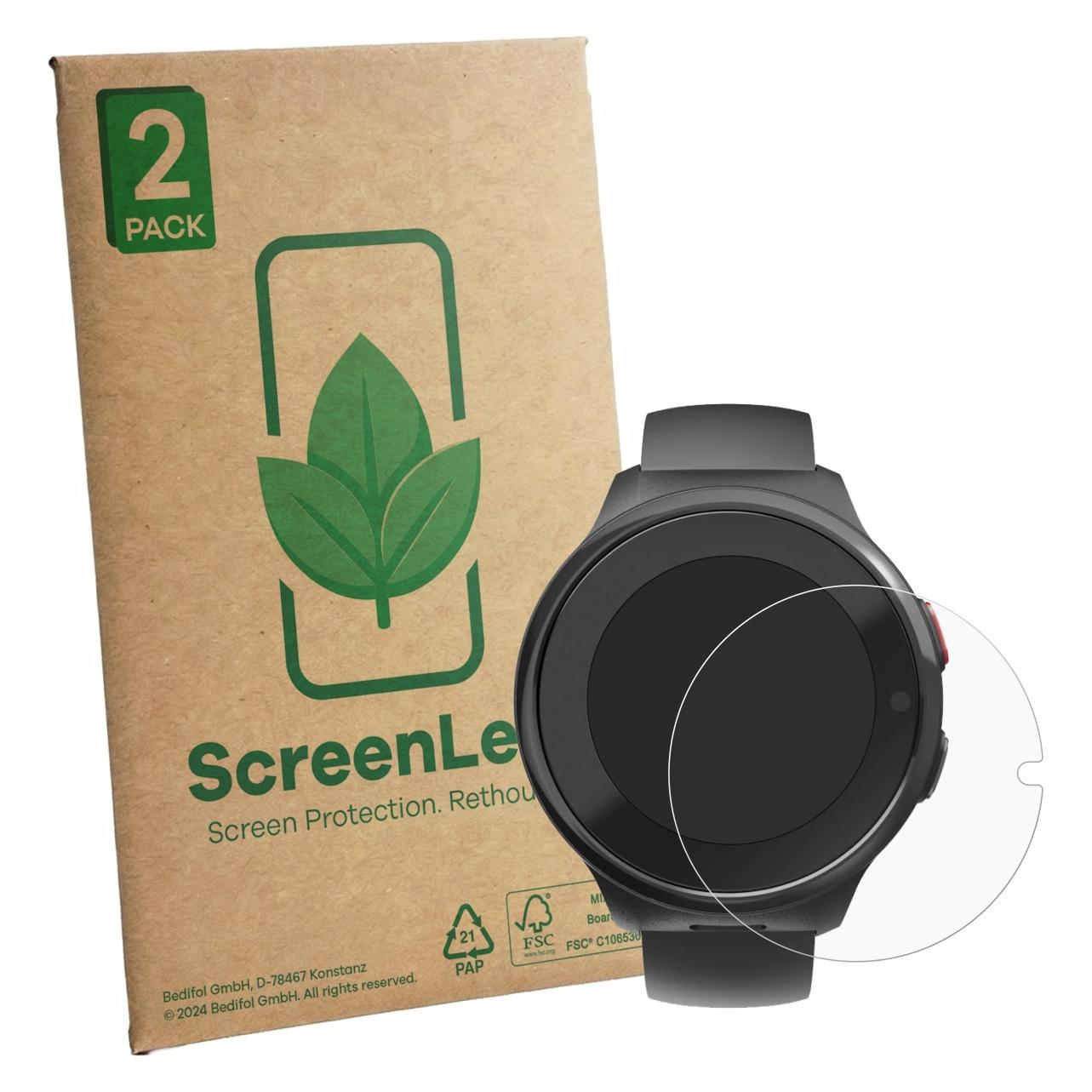 ScreenLeaf Schutzfolie für Hama Kids Smartwatch Displayschutz Display Schutz Folie Klar Transparent (6164821)