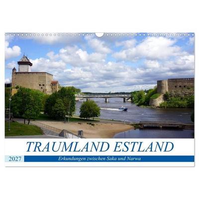 Traumland Estland - Erkundungen zwischen Saka und Narva (Wandkalender 2027 DIN A3 quer), CALVENDO Monatskalender