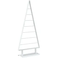 vidaXL Metall Weihnachtsbaum KUOPIO 125 cm Stahl Weiß 42053842