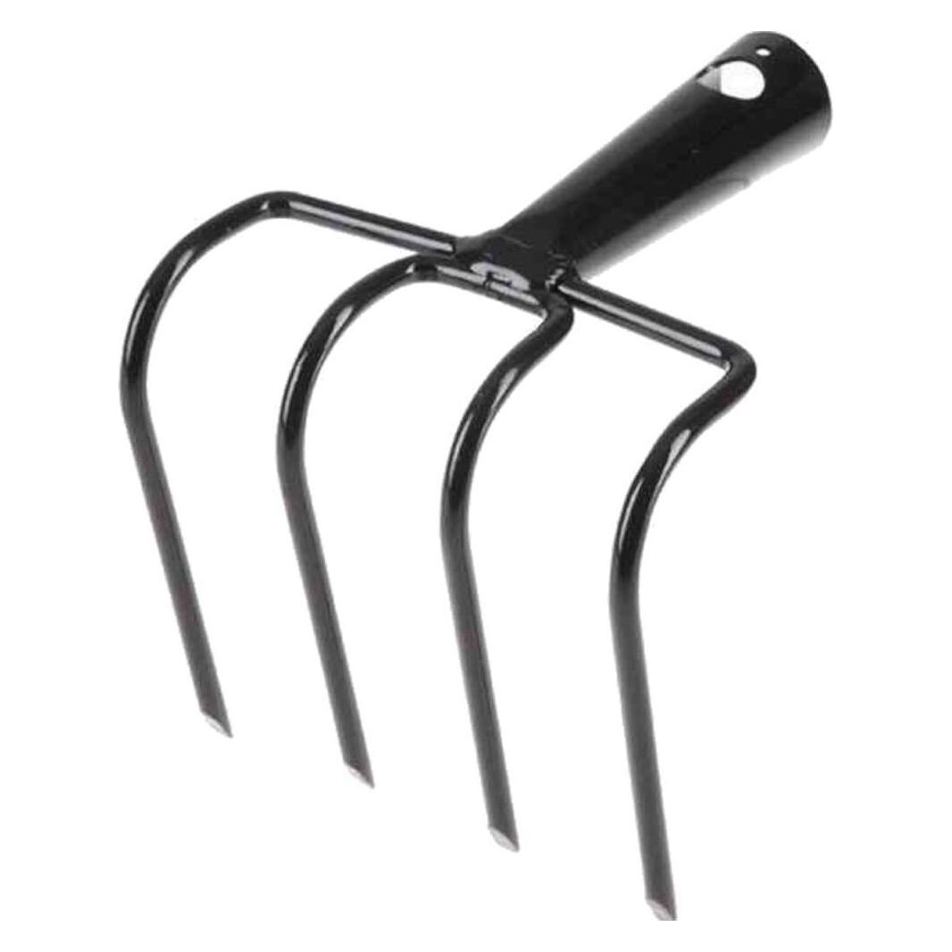 Freund Victoria Gartenhäckchen, mit 4 Zinken, aus Stahl in anthrazit, Arbeitsbreite: 12 cm, ohne Stiel, konische... (3430508)
