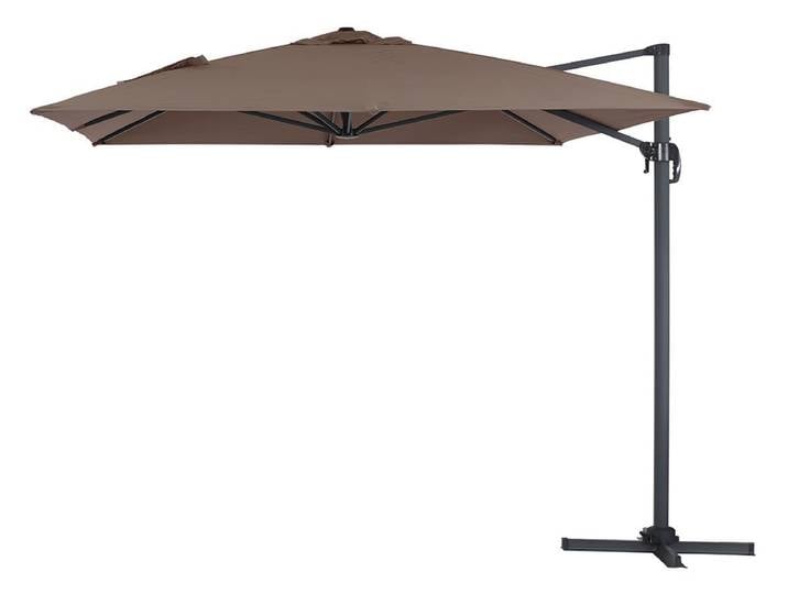 Parasol de jardin déporté en aluminium Sun 4 - 3 x 4 m - Taupe