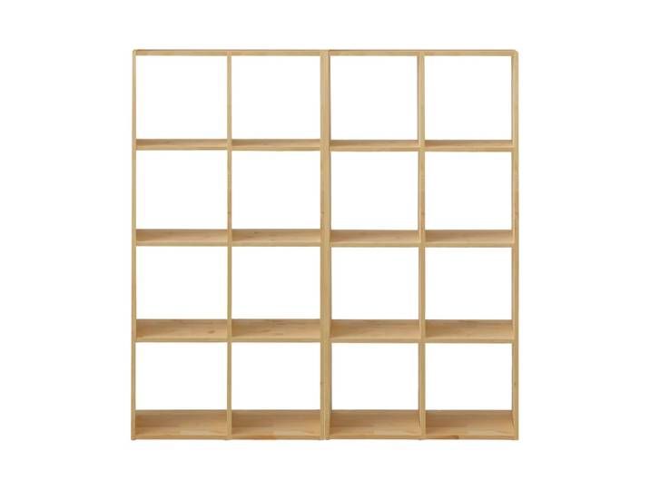 Etagère 4x4 cases en bois massif