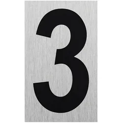 ProPlus SF_972106 Aluminium Türschild "3" 100x60mm Tür Schild
