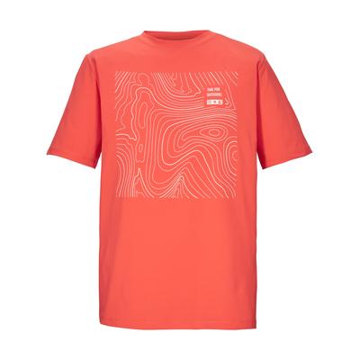 T-Shirt KILLTEC "KOS 187 MN TSHRT", Herren, Gr. L, orange, Obermaterial: 94% Polyester, 6% Elasthan, Rundhals, Shirts T-Shirt, Leichtes, atmungsaktives Herren T-Shirt mit Stretch und Print