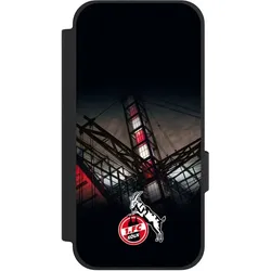 Nivocase Klapphülle für Google Pixel 10a Handyhülle aus Kunst Leder NIVOflip schwarz 1. FC Köln Offizielles (Google Pixel 10a), Smartphone Hülle, Schwarz