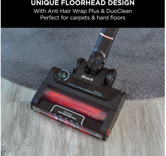 Shark Stratos Anti Hair Wrap Plus IZ400UK Cordless Vacuum Cleaner - Rose Gold