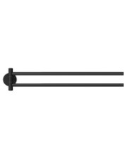 Tesa MOON BLACK 50 mm 456 84 Handtuchhalter 2-armig schwarz matt inkl. Klebelösung (40562-00000-00)