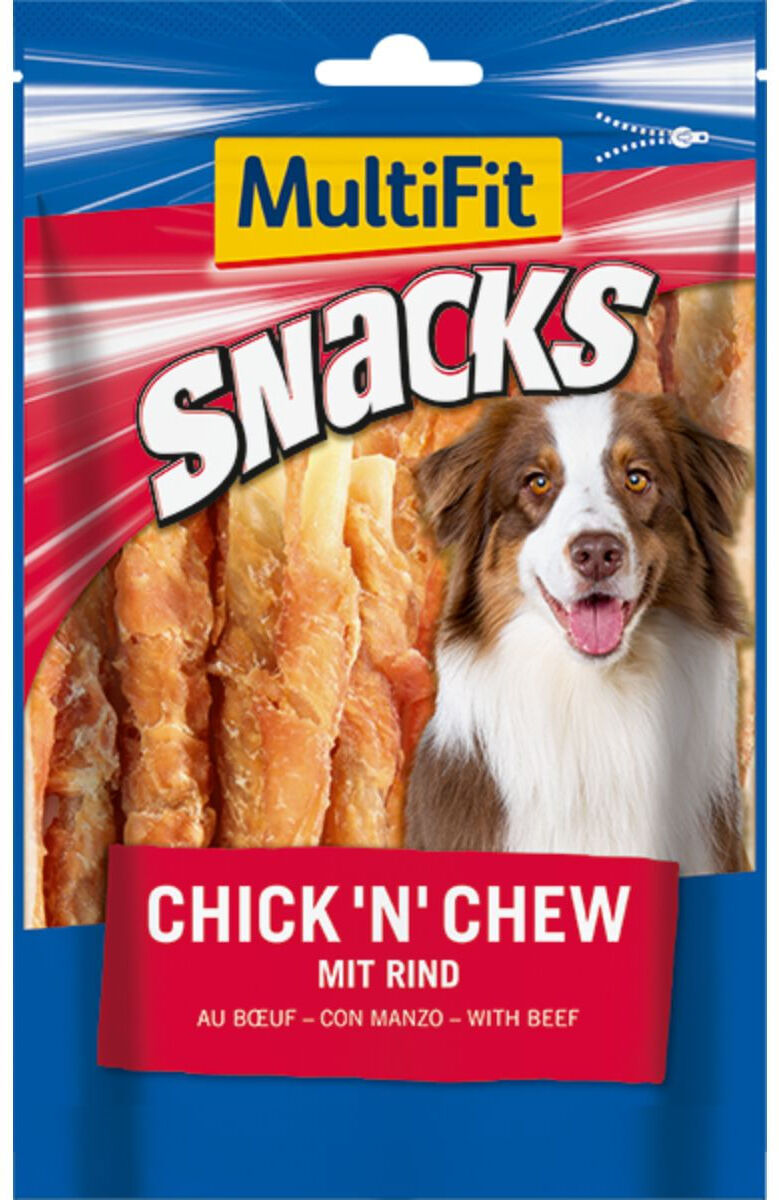 MultiFit Snack Chick'n Chew Roll 100G