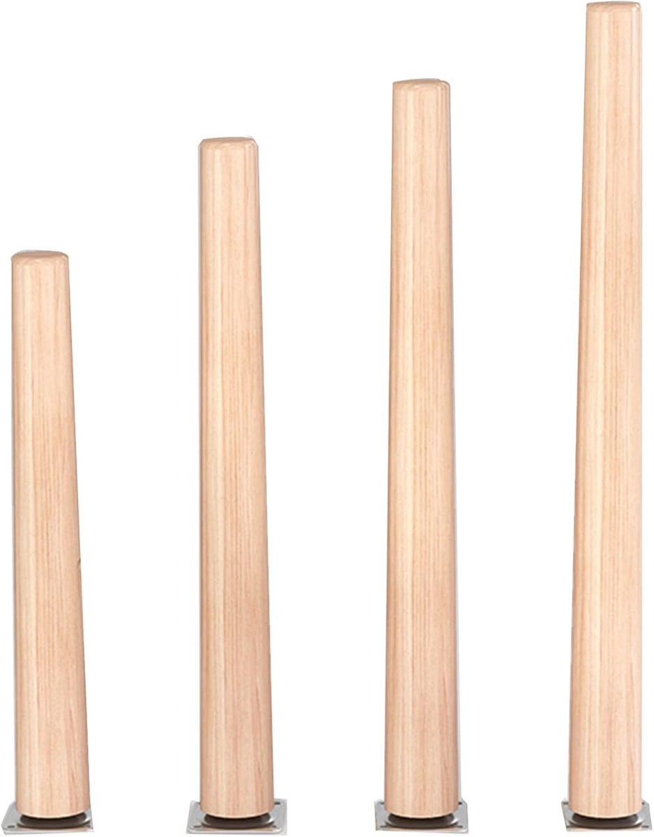 Massief Houten Meubelpoten voor Bank of Kast - 65 cm - Houtkleur