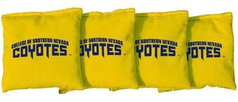 Skip's Garage Southern Nevada Coyotes Yellow Cornhole Bags