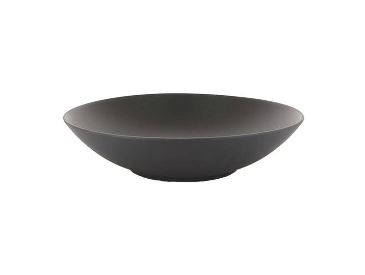 Revol Suppenteller Equinoxe schwarz matt Porzellan D 24 cm 1 Stk - Suppenteller