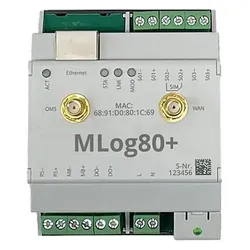 NZR Datenschnittstelle REG 4TE M-Bus LED M-BUS Datenlogger MLog80+ 4Cloud