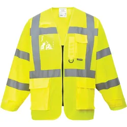 Warnweste Executive langarm "S475" Kl. 3 - 3XL - gelb